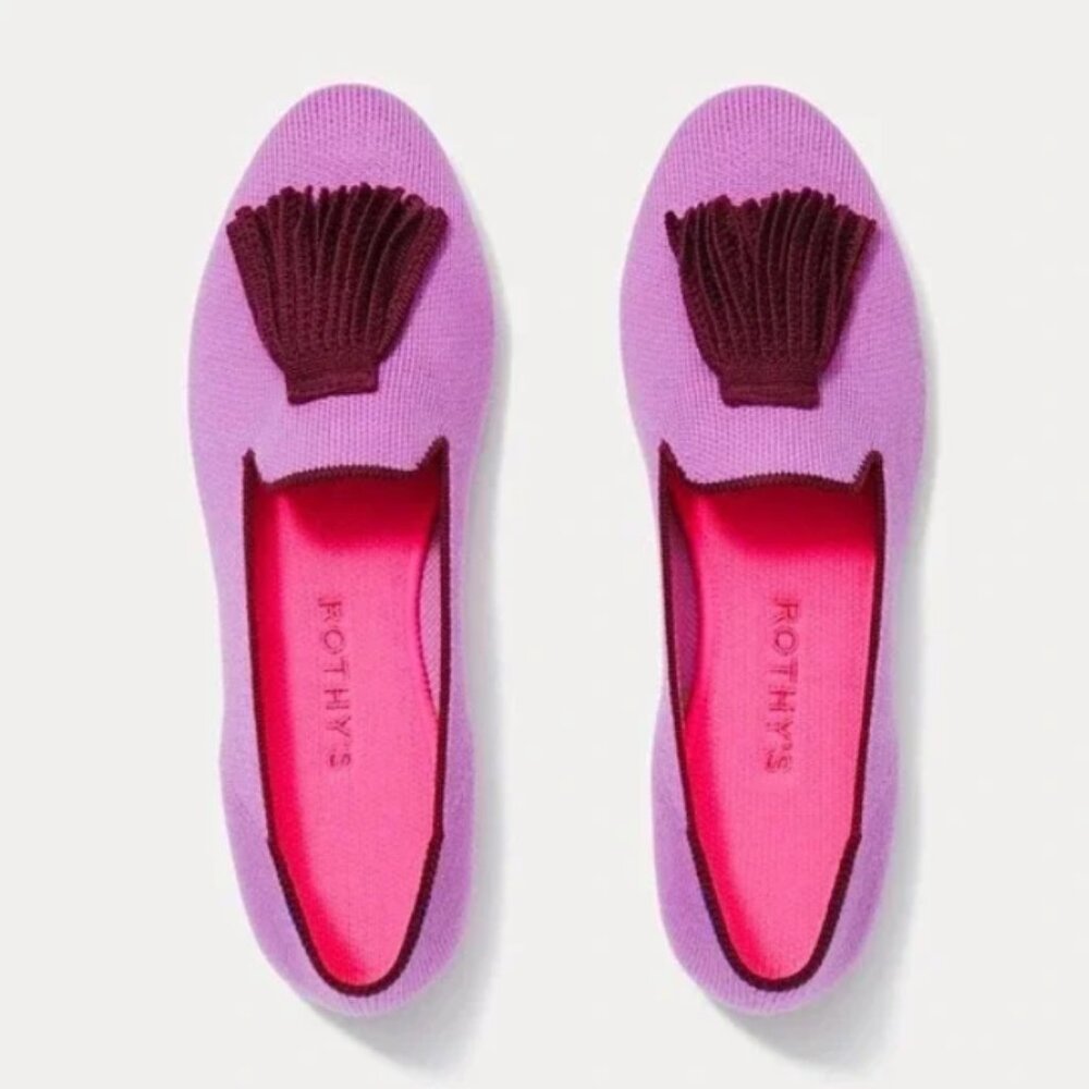 Rothy's Merino Tassel Loafer Very Pink Women’s Size 7